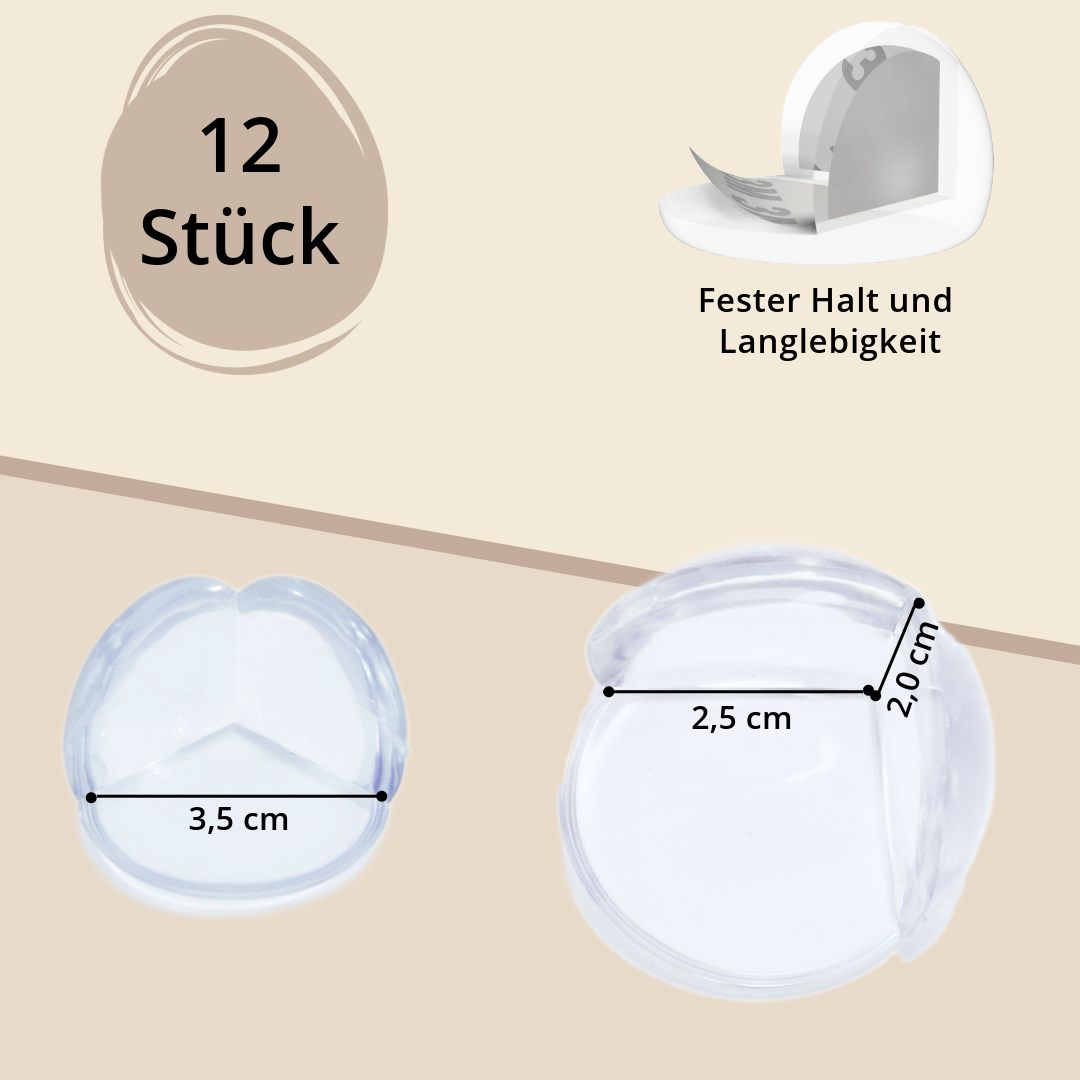 Eckenschutz Transparent 12er-Pack