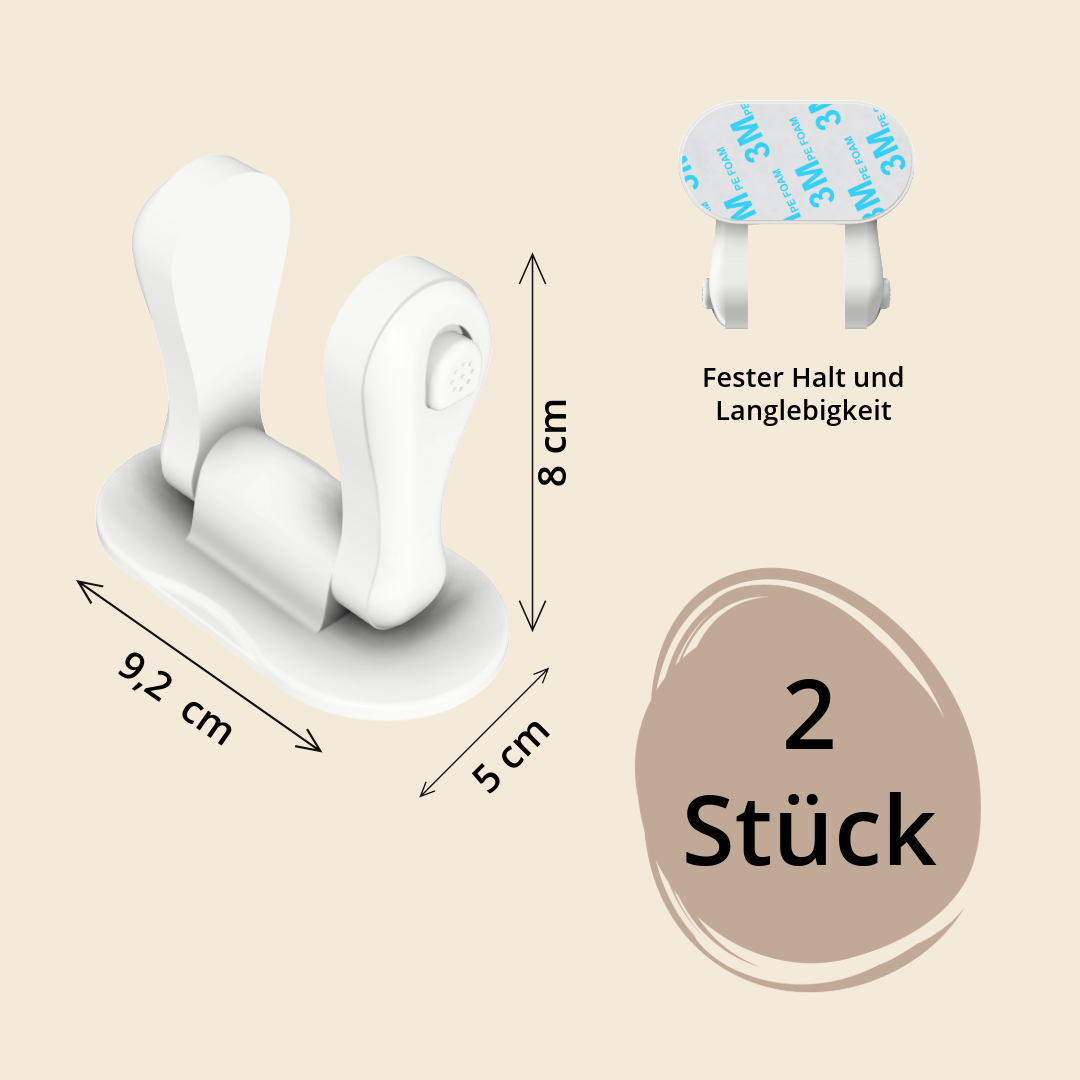 Universal Kindersicherung für Türen oder Fenster - 2 Stück